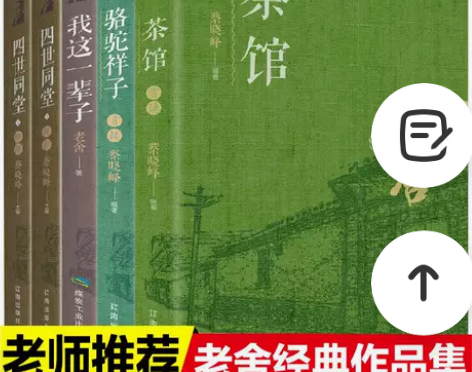 老舍经典作品集全套5册骆驼祥子我这一辈子茶...