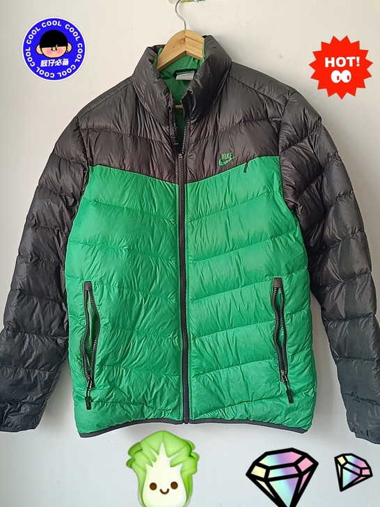 NIKE耐克正品男士灰鹅羽绒服，M码，17...