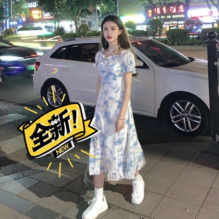 出闲置买的连衣裙，全新，只试穿