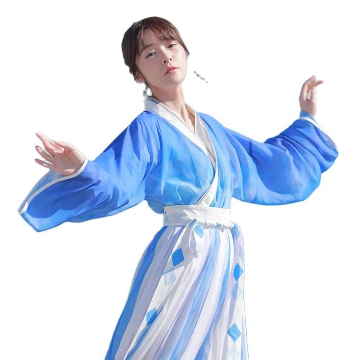 【极光】【吟游】徐娇织羽集汉服元素女交领两...