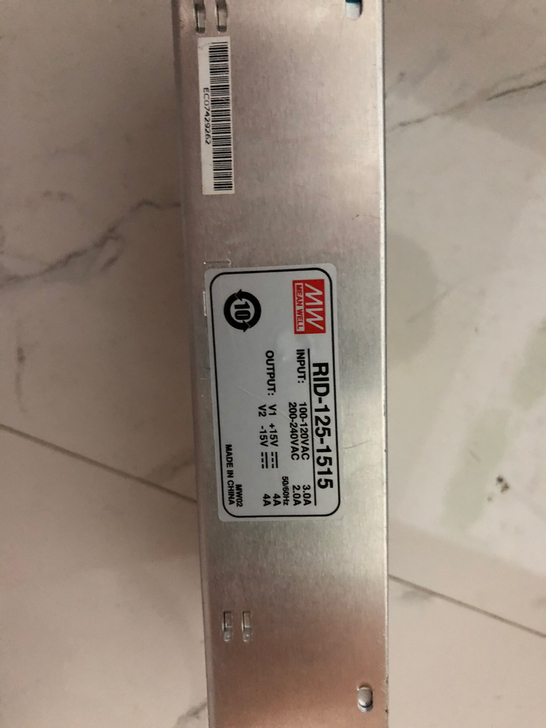 明纬开关电源，型号：RID-125-151...