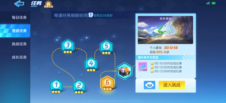 跑跑卡丁车手游弯道任务3元，包月10元