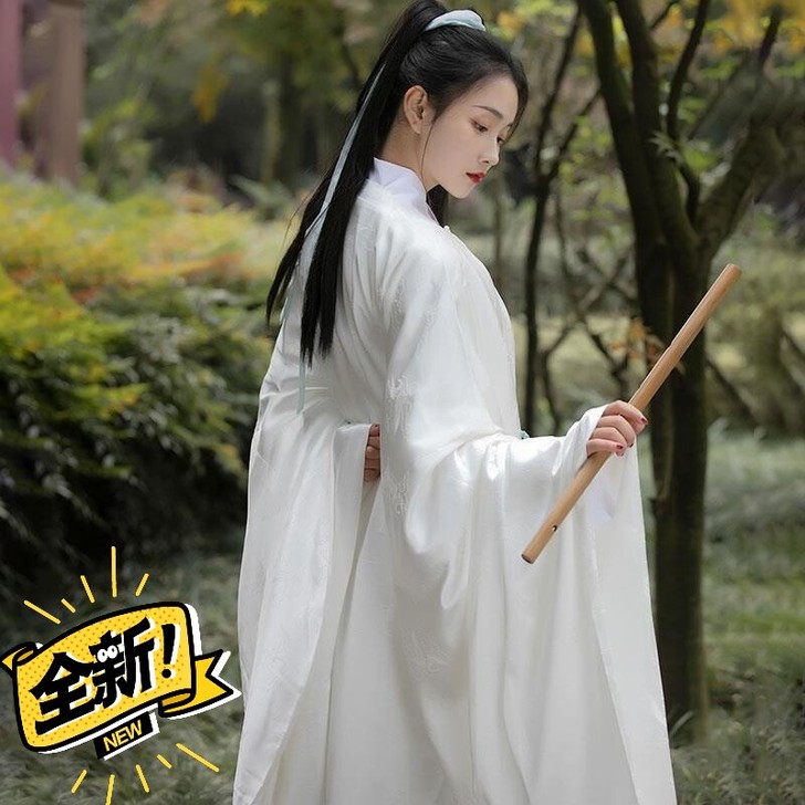 【直出】圆领袍柒邑祥云鹤原创秋冬女中国风明...