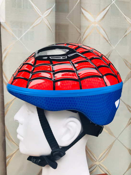 全新儿童轮滑头盔，蜘蛛侠头盔