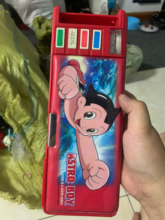 90年代阿童木全自动文具盒老物件