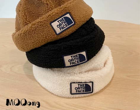 MOOong秋冬儿童羊羔毛帽毛绒帽护耳帽子...