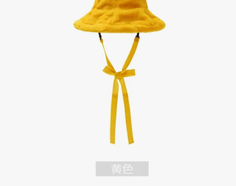 金文聪原创 秋冬复古毛绒帽女纯色帽子 尺码...