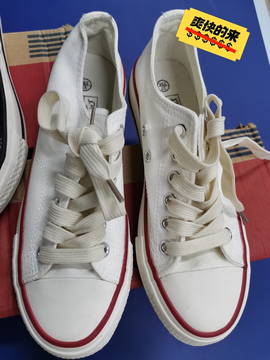 低帮帆布鞋经典薄款小白鞋板鞋男女