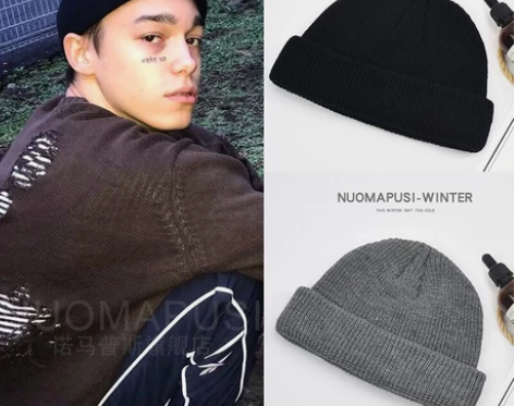 【9.8包邮】ins帽子男韩版潮流秋冬针织...