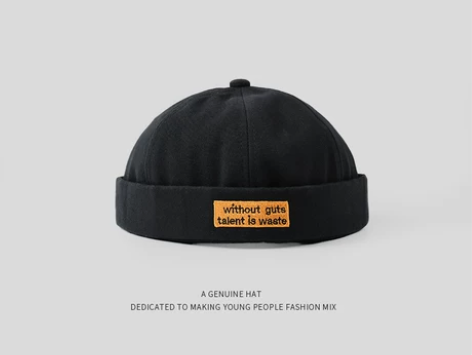 日系雅痞无檐瓜皮帽女四季复古时尚情侣学生嘻...