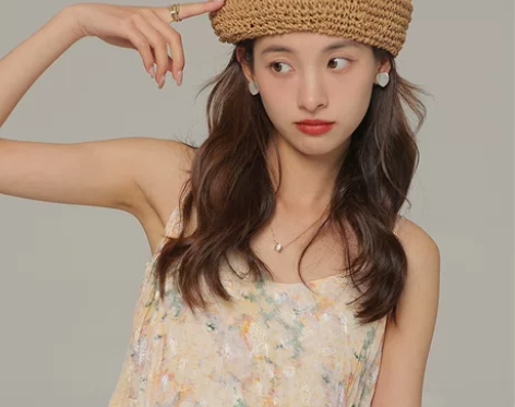 法式复古贝雷帽女夏网红草编草帽ins时尚文...
