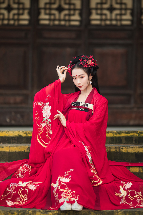 花神记正版汉服，齐胸6米，s码