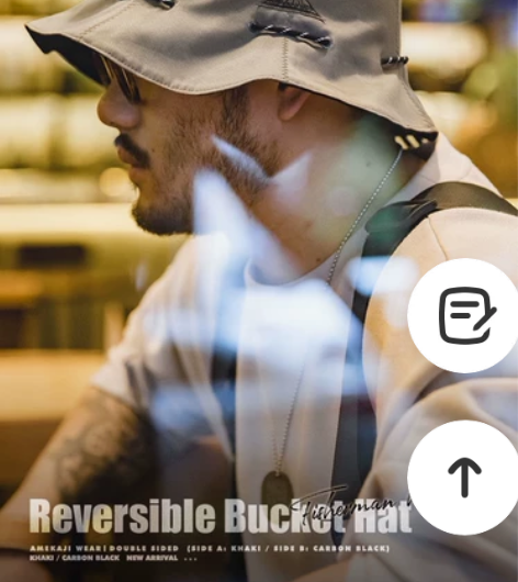 (马登同款渔夫帽)复古工装风黑色两用渔夫帽...