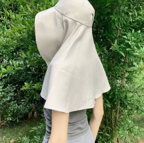 2022新款护颈防晒帽女大檐防紫外线加长遮...