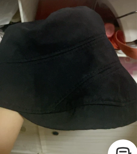 黑色渔夫帽前长后短 时尚款 感兴趣的话点“...