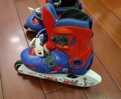 迪卡侬溜冰鞋儿童初学者轮滑鞋男滑冰鞋女旱冰...