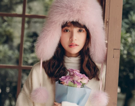 狐狸毛帽子女冬季甜美可爱时尚护耳保暖皮草毛...