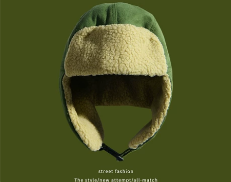 雷锋帽男女士帽ins秋冬天东北防寒帽子骑车...