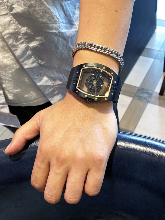 蒂玮娜新品时来运转镂空透底防水钻酒桶表硅胶...