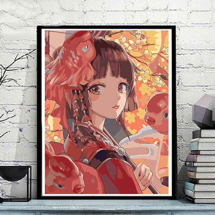 diy数字油画手工制作创意生日礼物送女闺蜜...