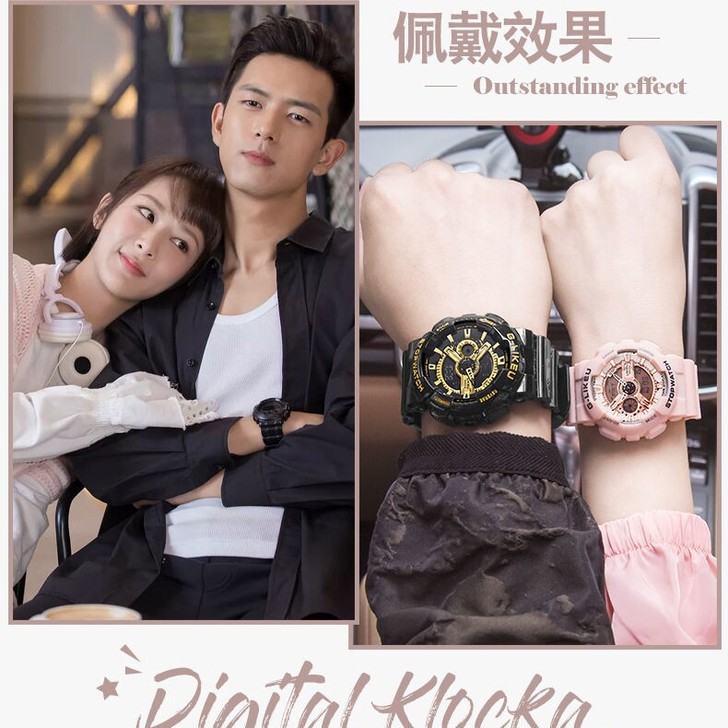 明星网红抖音同款手表男女高初中学生风独角兽...