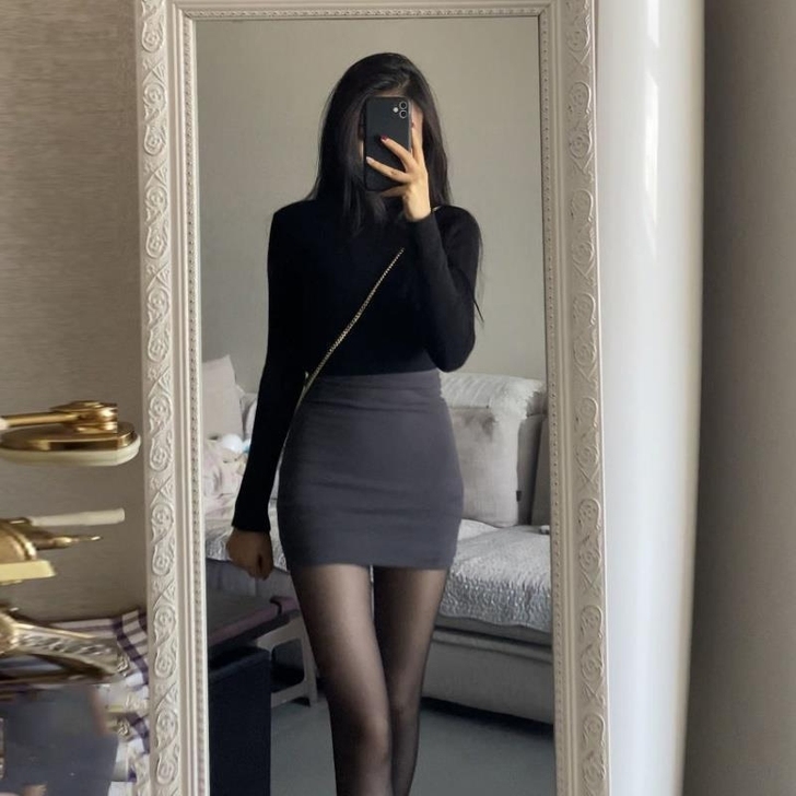 包臀短裙女网红夏弹力修身显瘦一步裙打底半裙...