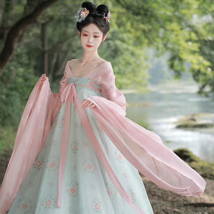 原创汉服【清瑶】魏晋南北朝大袖襦唐制复原齐...