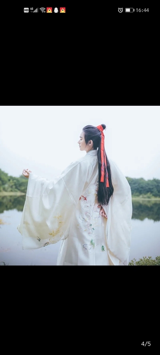 摸鱼儿白泽大袖衫情侣装CP装男装女装刺绣花...