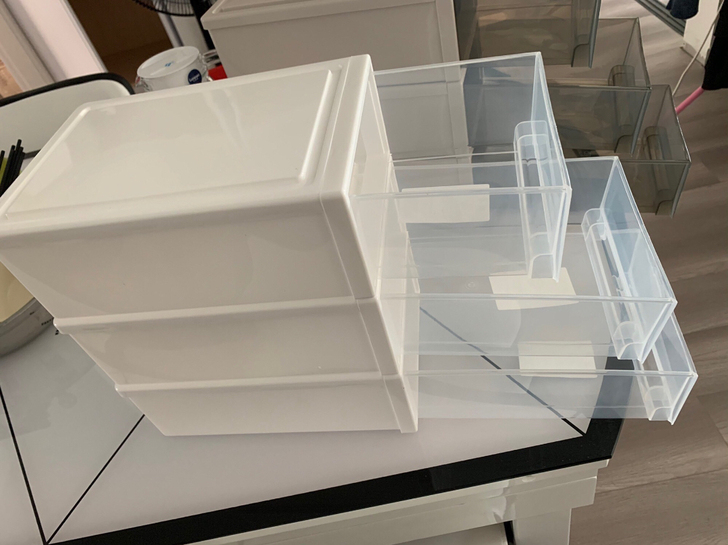 【3个装】全新包邮 抽屉式收纳箱家用收纳箱...