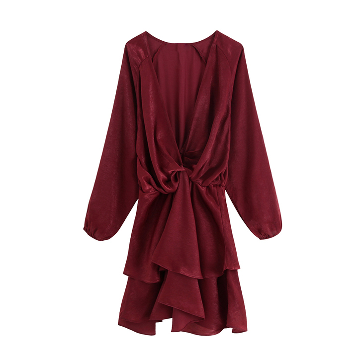 澳洲小众复古轻熟优雅丝缎裙