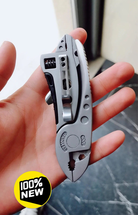 户外折叠活动扳手便携多功能钳子多用途扳手组...