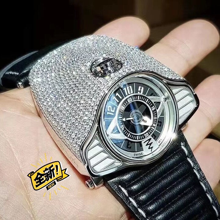 阿兹姆911科幻跑车计速器设计限定镶钻防水...