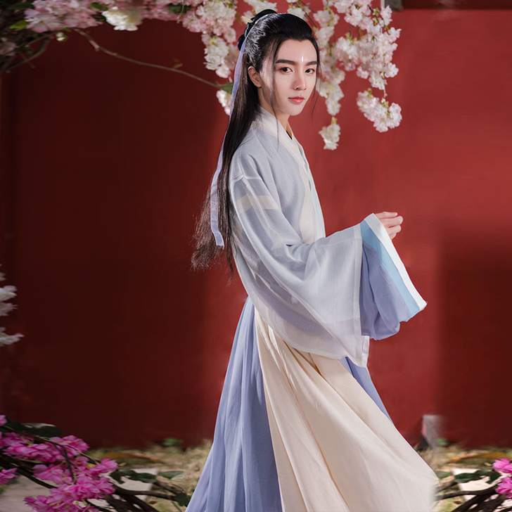 宿问汉服女正品原创白泽晋制三件套白菜交领齐...