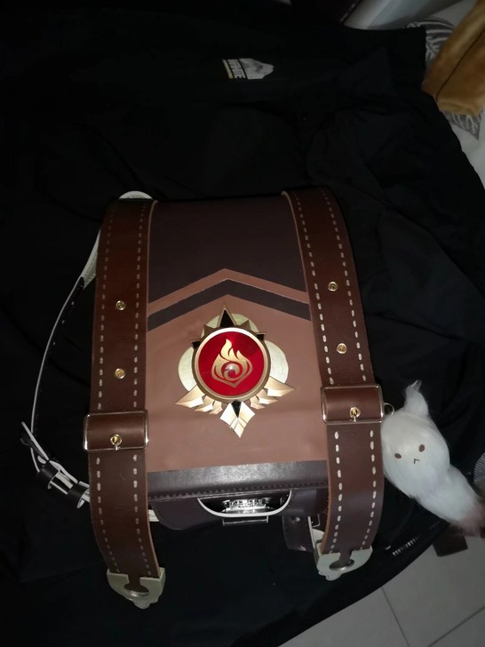 原神火花骑士可莉cos背包/蒙德烤鱼可安装...