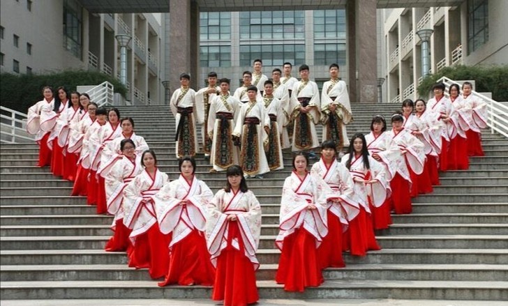 汉服男女套装大码成人礼服改良古装中国风学生...