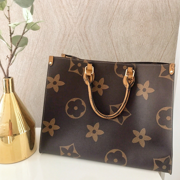 【老花大号手提包55包邮】老花大号印花百搭...