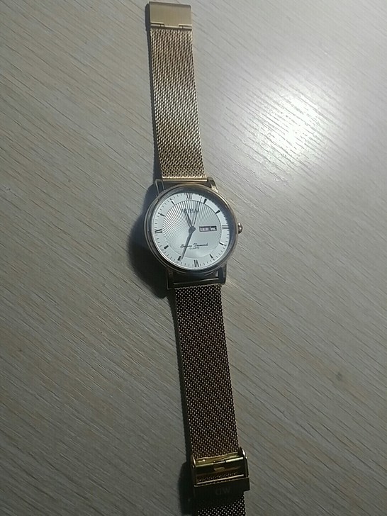 石英 双日历 男士 腕表 玫瑰金 高档大气...