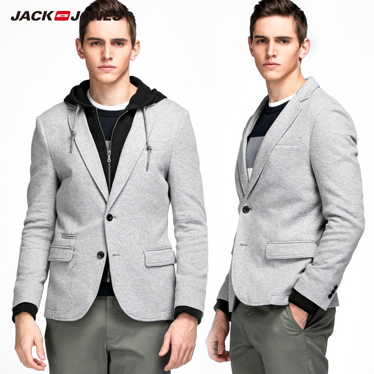 JackJones杰克琼斯甲两件可拆连帽男...