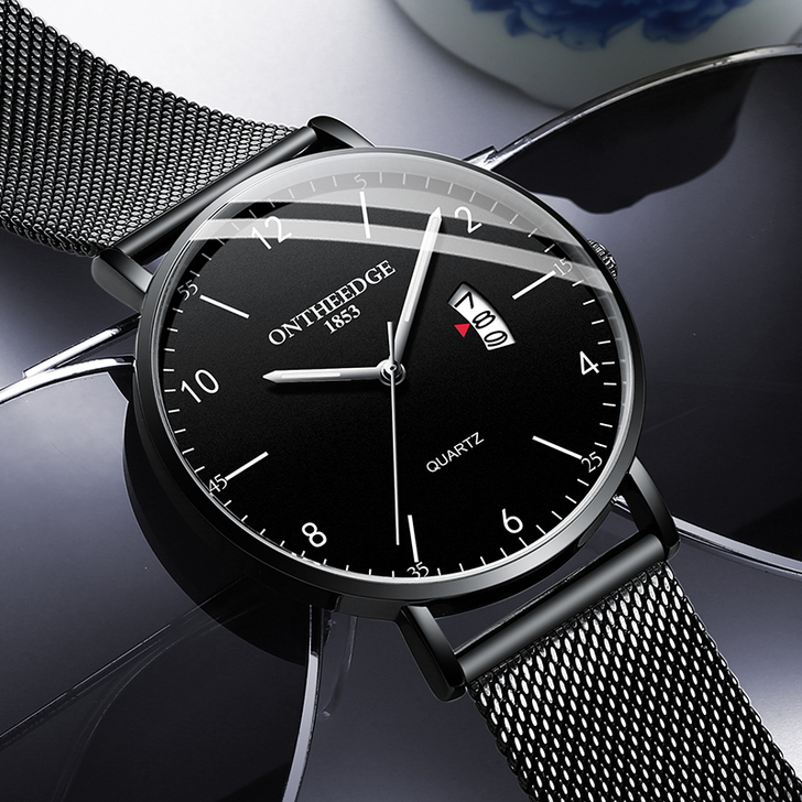 抖音同款高中新概念超薄手表男士学生石英潮流...