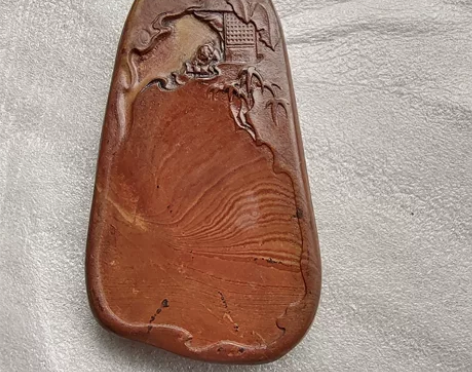 红丝砚砚台文房四宝端砚歙砚 名称：原石砚 ...