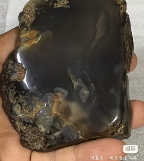 乡下收的老玛瑙（片）镇纸，古朴苍桑，原汁原...