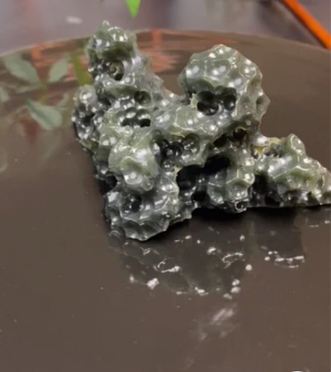 青田石雕仿太湖石摆件、笔架、镇纸、笔搁 感...