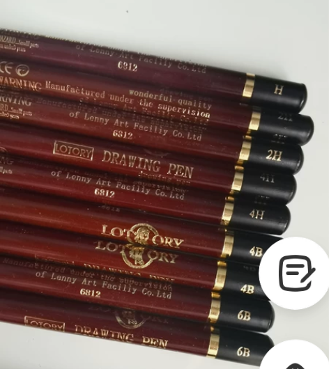 老人头铅笔 全新6H4H2B4B6B8B1...