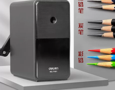 得力素描削笔器学生美术生转笔刀削笔器眉笔削...