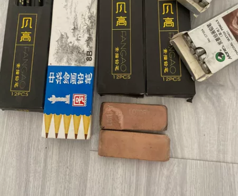 全新 绘画铅笔打包出 一盒中华绘画8B铅笔...