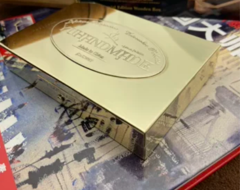 与手作阿尔瓦罗设计定制调色盒手工黄铜便携重...