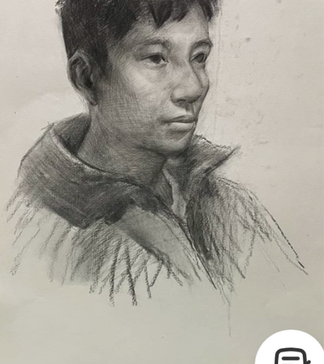素描头像,四开尺寸,50包邮,要的多可打折...