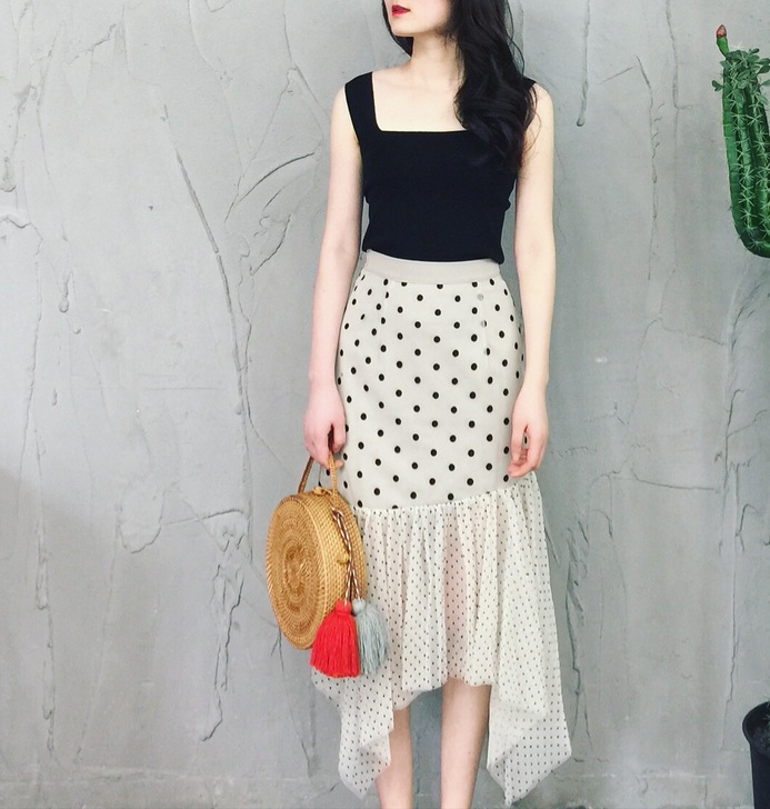 沙滩裙女夏法国复古小众超仙海边网纱拼接鱼尾...