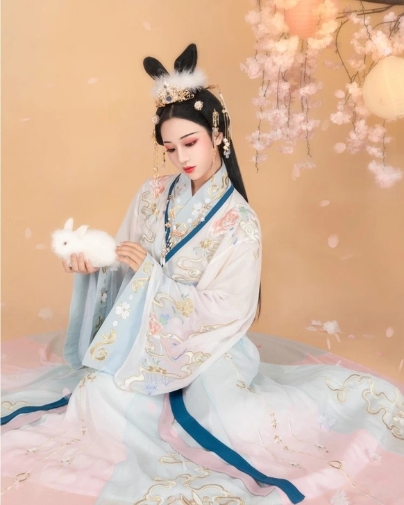 【月中桂】梨花渡原创传统中国风汉服女晋制齐...