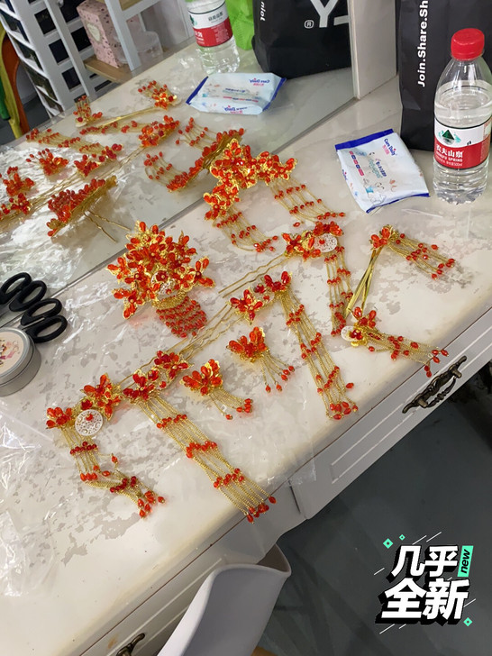 纯水晶中式头饰